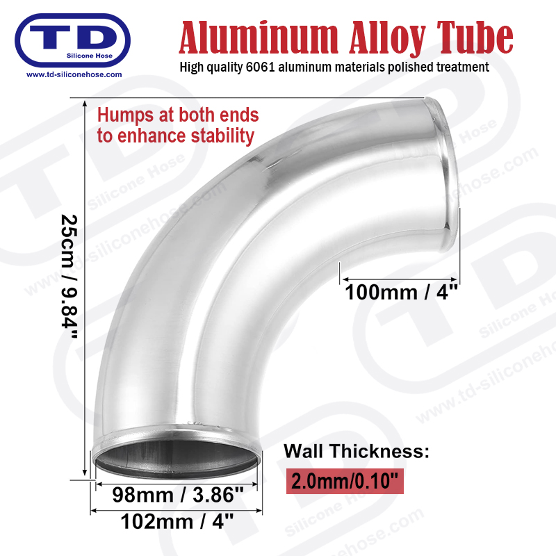 Alüminyum boru 90 ° dirsek OD: 1.0 